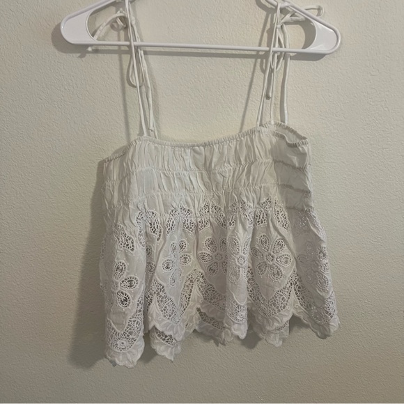 Urban Outfitters Kimchi Blue Alessia Lace Cropped Babydoll Cami - Picture 8 of 9